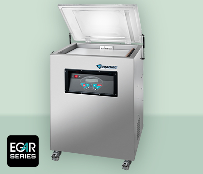 Envasadora EGAR-2 A 40 EGARVAC, diseñada para un envasado rápido y seguro en productos de tamaño medio