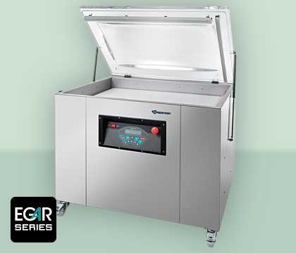 Envasadora EGAR-8 AB TP EGARVAC, diseñada para el sellado eficiente de envases con alta precisión