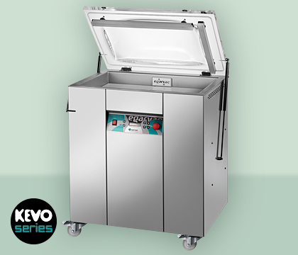 Envasadora KEVO 40S EGARVAC, compacta y de alto rendimiento para envasado al vacío de productos de tamaño mediano
