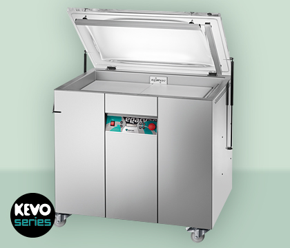Envasadora KEVO 63XS EGARVAC, diseñada para ofrecer soluciones de envasado eficientes, combinando velocidad y precisión en procesos industriales de alta demanda