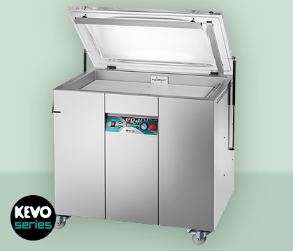 Envasadora KEVO 100T EGARVAC, ideal para aplicaciones de envasado de alto rendimiento