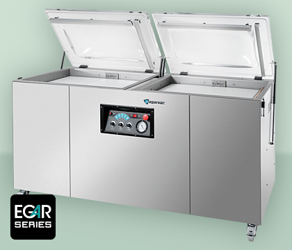 Envasadora EGAR-4 AB DC 40 EGARVAC, máquina robusta y eficiente para envasado al vacío de productos de menor tamaño, garantizando un sellado seguro y duradero
