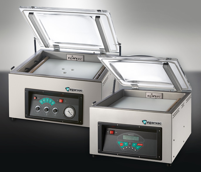 Envasadoras BASIC EGAR-2 EGARVAC, modelos diseñados para un envasado eficiente y de fácil uso
