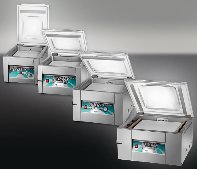Envasadoras KEVO-6, KEVO-8, KEVO-10 y KEVO-20 EGARVAC, equipos diseñados para ofrecer un envasado eficiente y versátil en diferentes capacidades