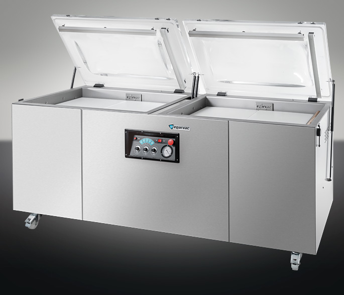 Envasadoras al vacío de doble campana, modelos de pie: MAXI Doble